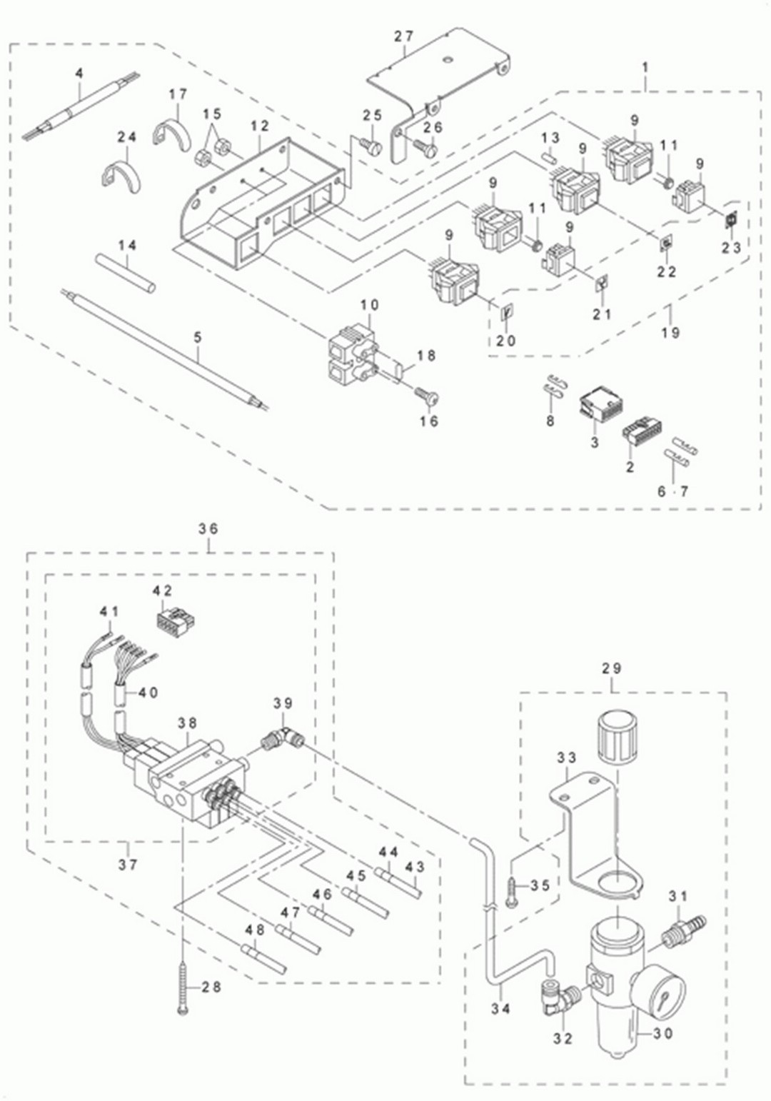 LU-2260N-7 - 19.CONTROL DEVICE COMPONENTS (FOR LU2212N-7)