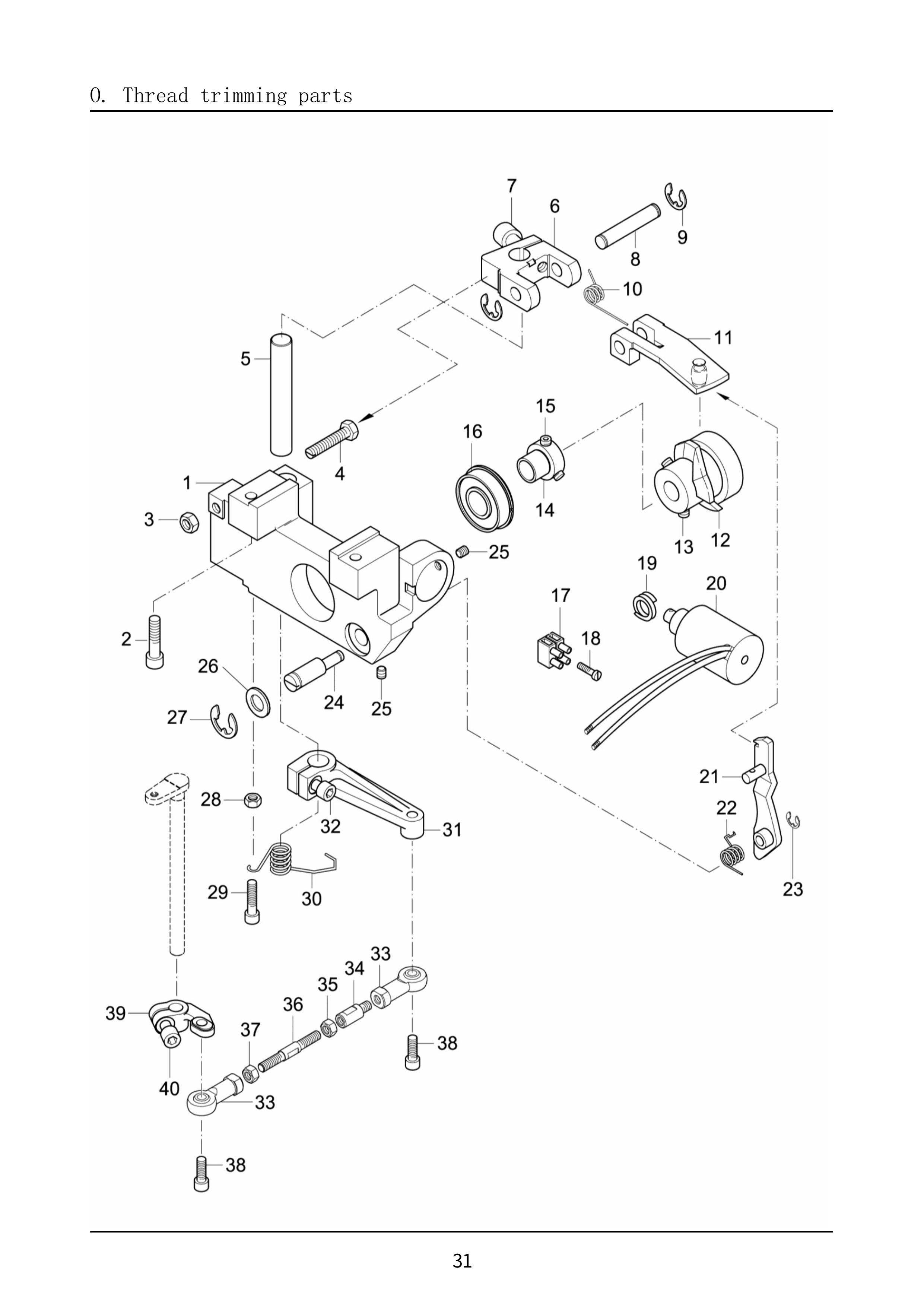 15 THREAD TRIMMER PARTS фото