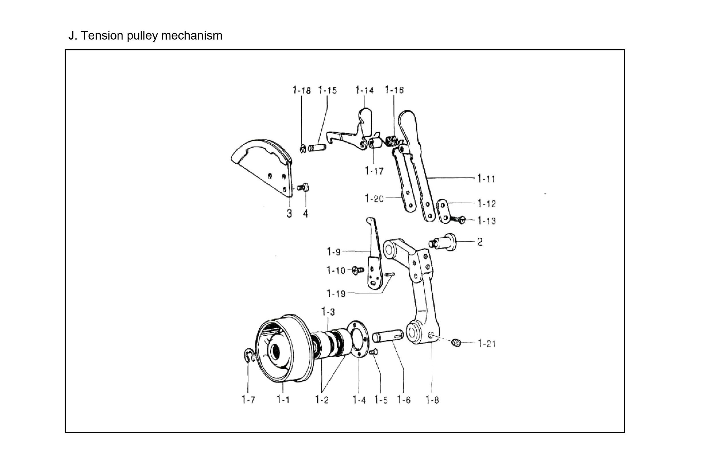 9 TENSION PULLEY MECHANISM