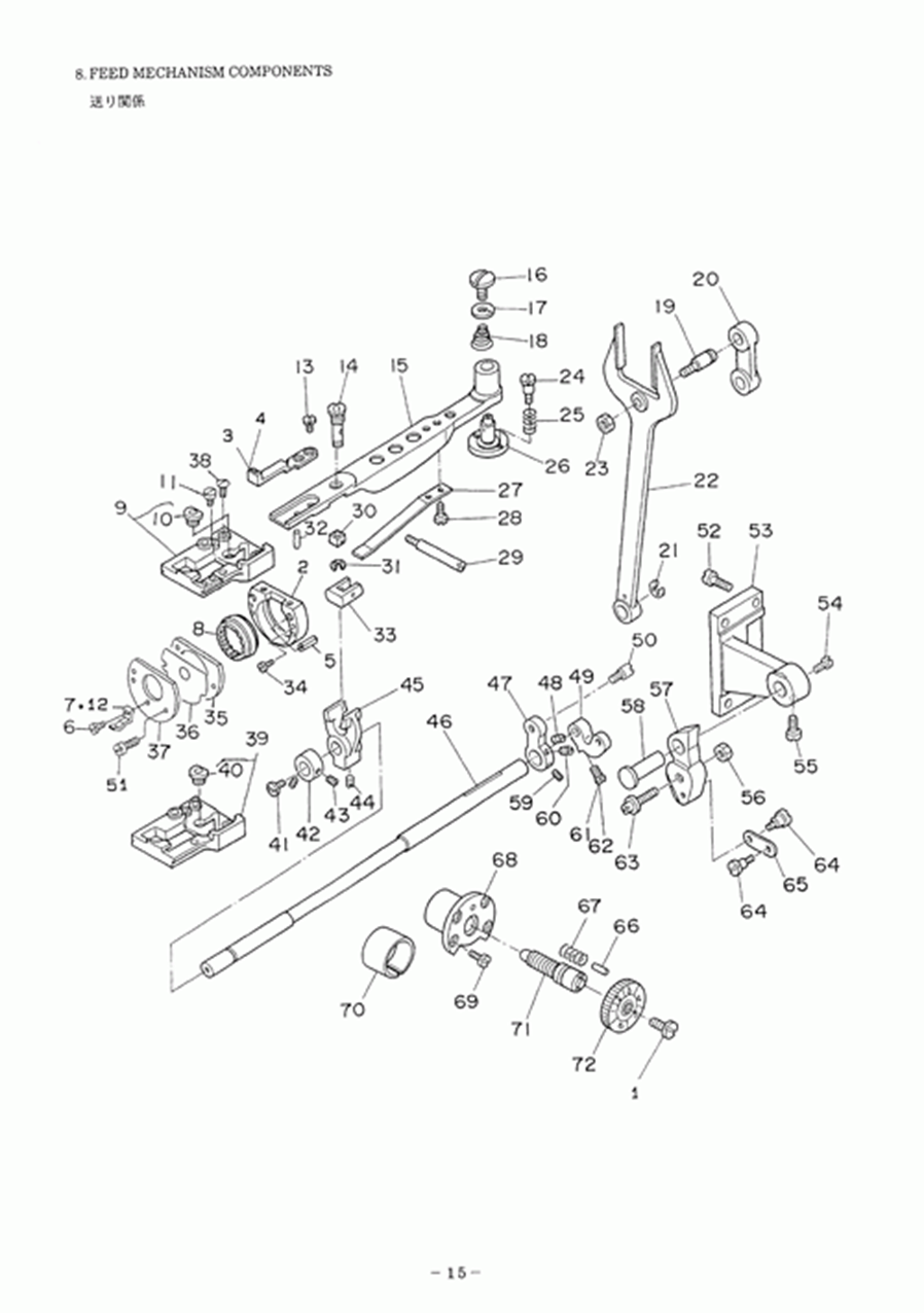 DSC-245-7 - 8.FEED MECHANISM COMPONENTS