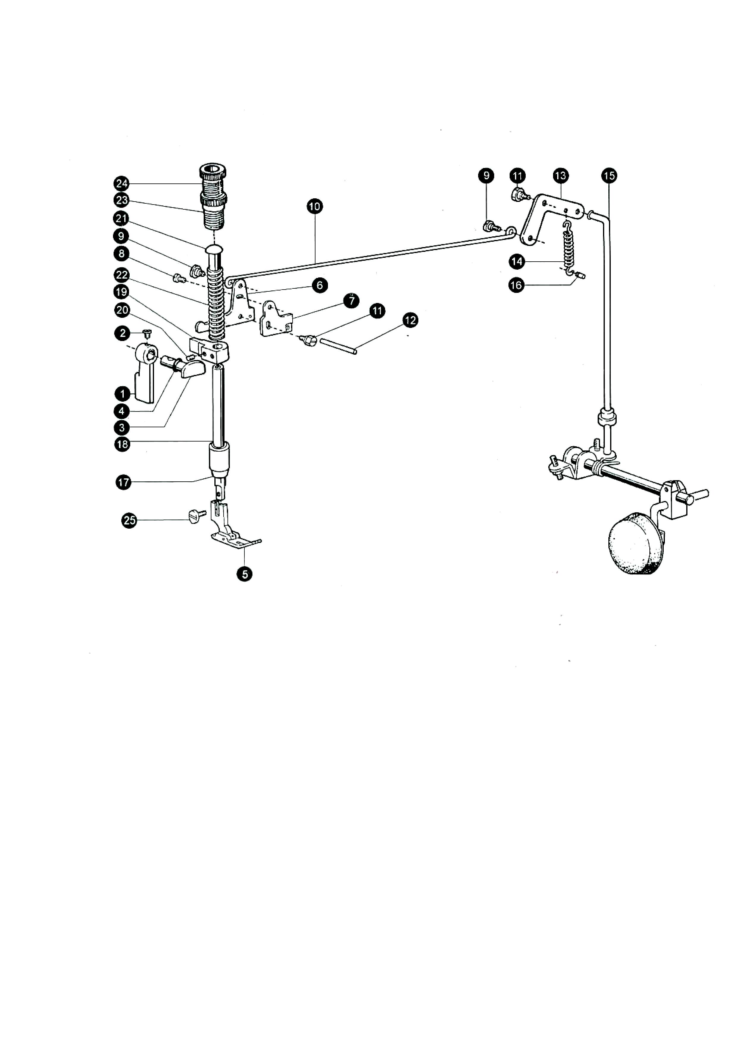 7 PRESSER FOOT MECHANISM