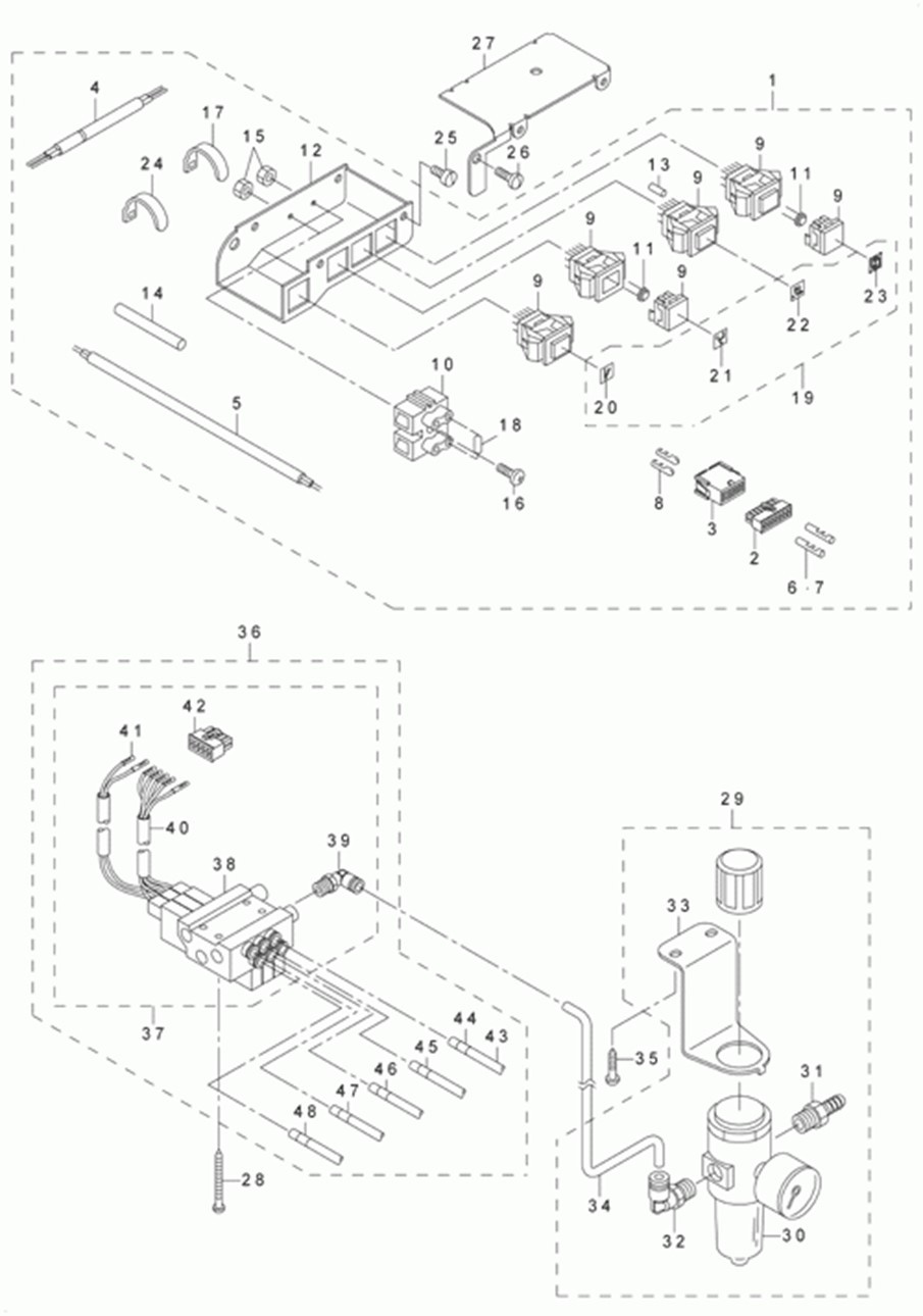 LU-2210N-7 - 19.CONTROL DEVICE COMPONENTS (FOR LU2212N-7)