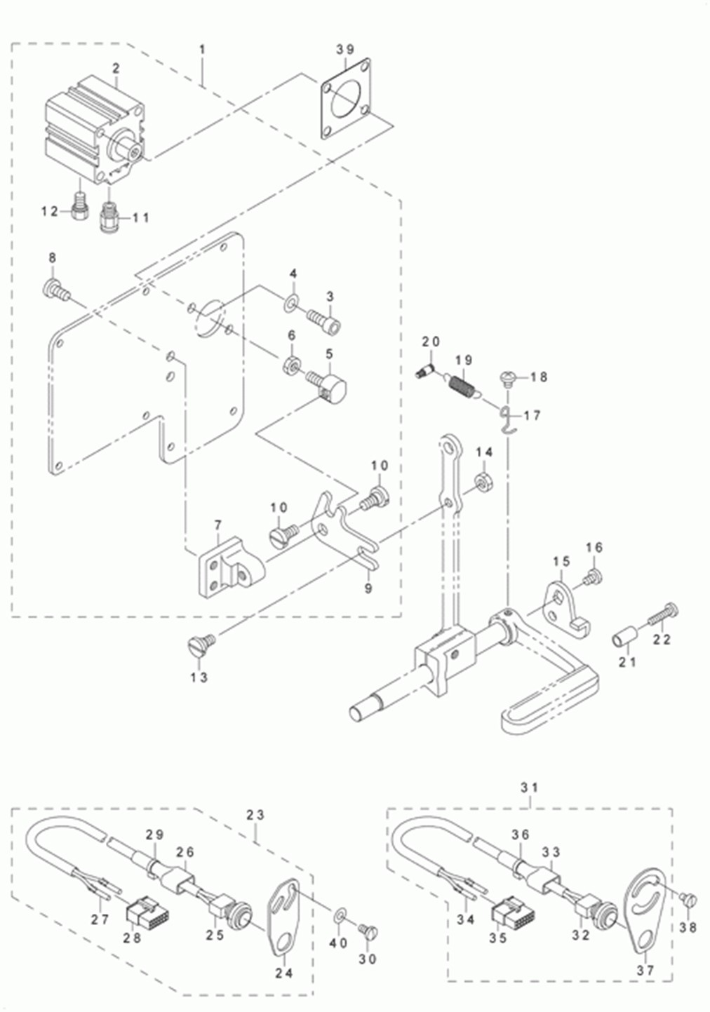 LU-1560 - 15.AUTOMATIC BACK COMPONENTS (FOR LU-1560-7)