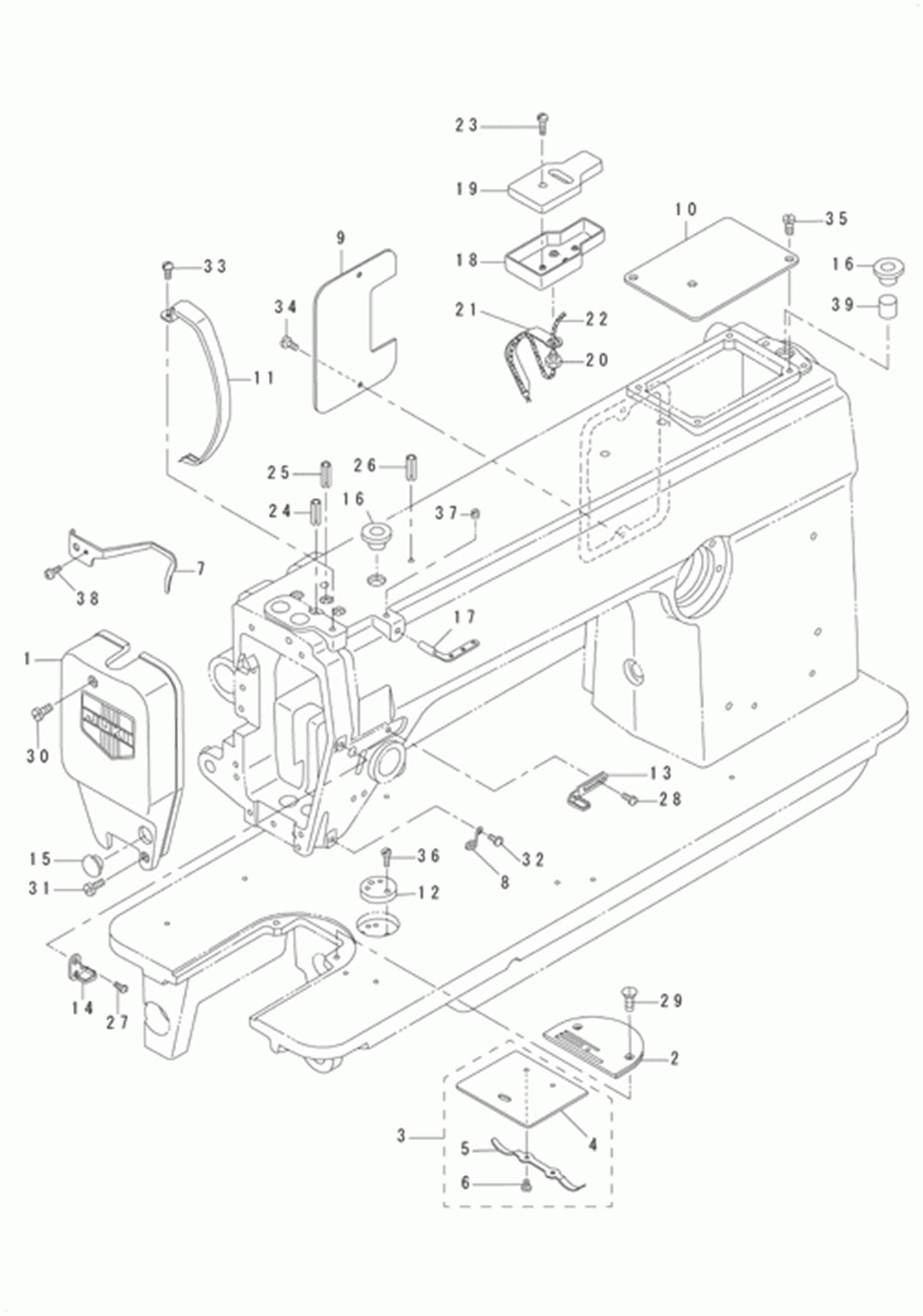 DU-140 - 1.FRAME & MISCELLANEOUS COVER COMPONENTS