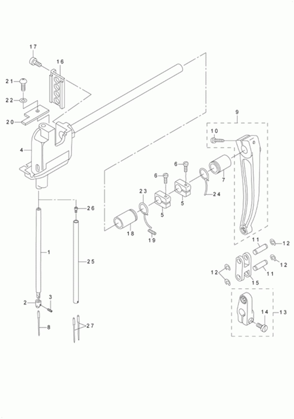 LU-2260N-7 - 3.NEEDLE BAR ROCKING COMPONENTS