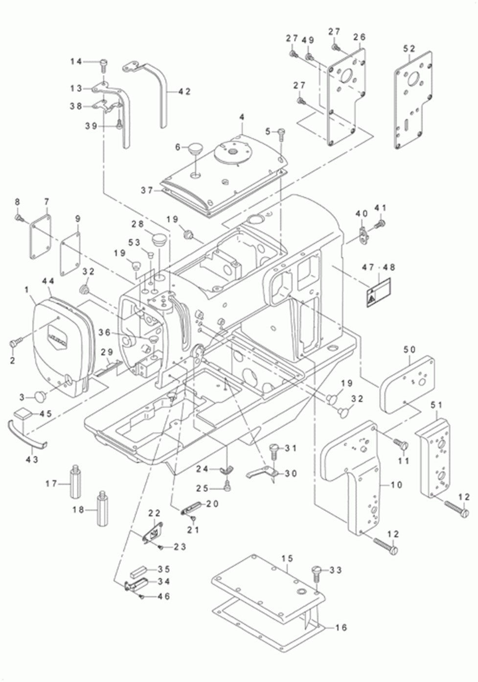 LU-2210N-7 - 1.FRAME & MISCELLANEOUS COVER COMPONENTS