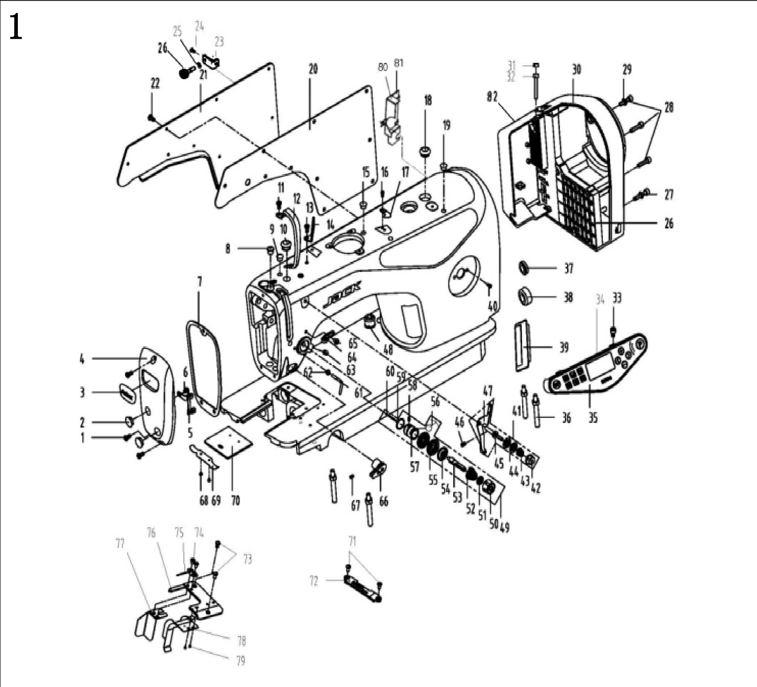 1. Machine Frame & Miscellaneous Cover Components фото