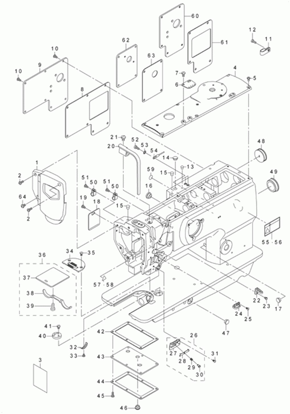 DNU-1541-7 - 1.FRAME & MISCELLANEOUS COVER COMPONENTS