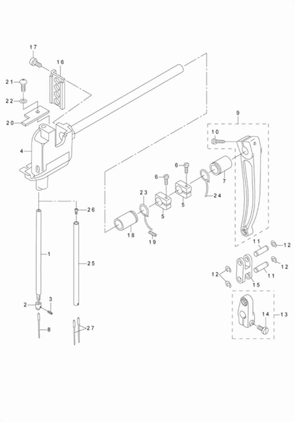 LU-2210N-7 - 3.NEEDLE BAR ROCKING COMPONENTS