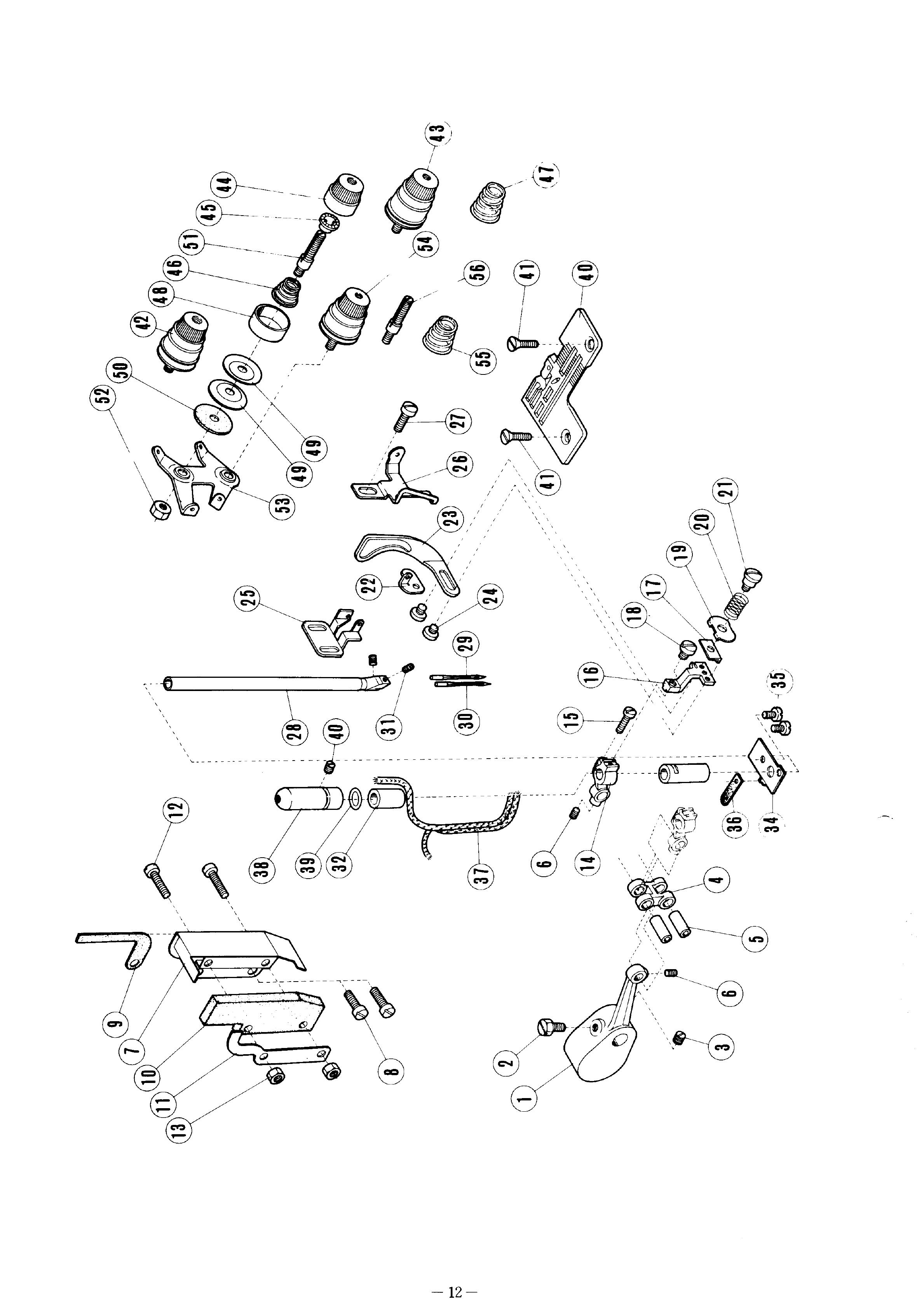 6 NEEDLE DRIVE MECHANISM