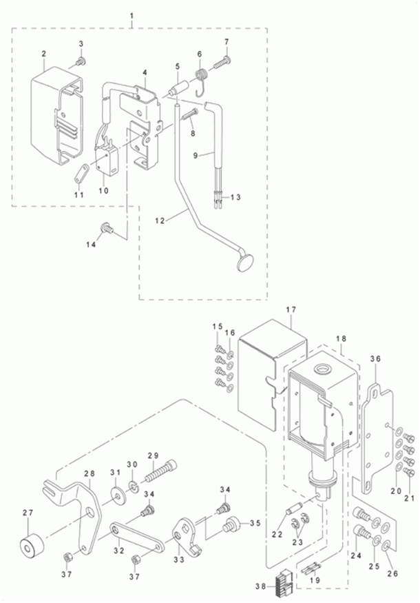 LH-3528ASF - 8.AUTOMATIC REVERSE FEED MECHANISM COMPONENTS