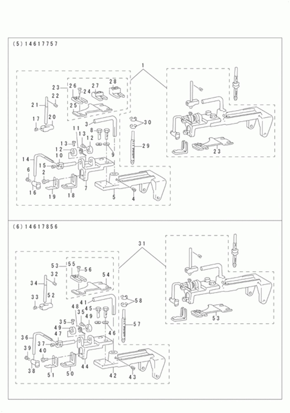 MB-1800ABR10 (с устройством для подачи пуговиц) - 14. ATTACHMENT COMPONENTS FOR MODEL MB-1800 (2)я