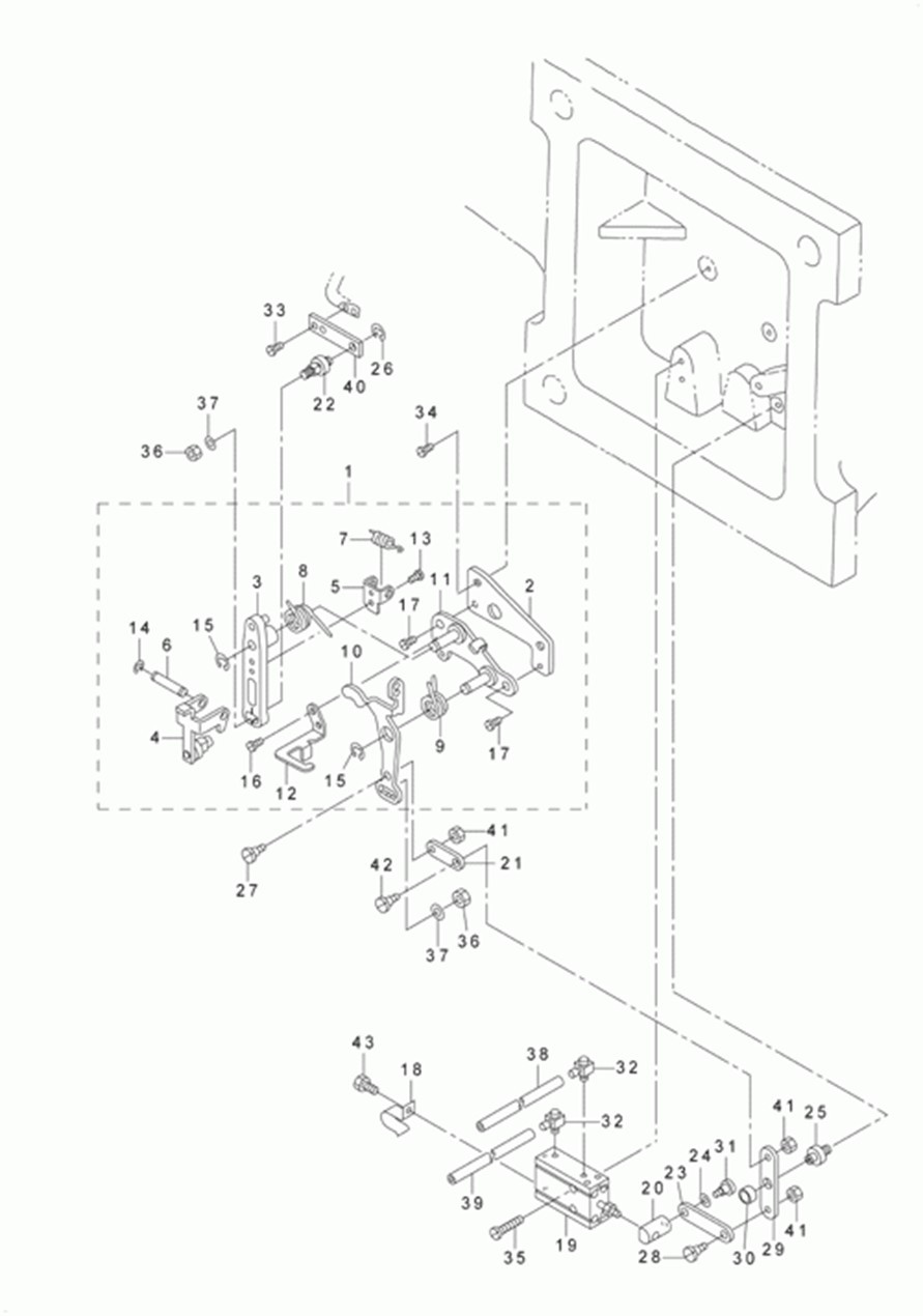 AVP-875S - 10. THREAD TRIMMER MECHANISM COMPONENTS (2)