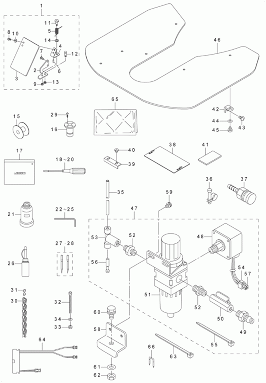 LK-1910 - 18.ACCESSORIE PART COMPONENTS