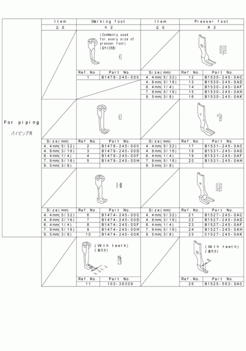 LU-1508H - 17.OPTIONAL PARTS COMPONENTS (1)