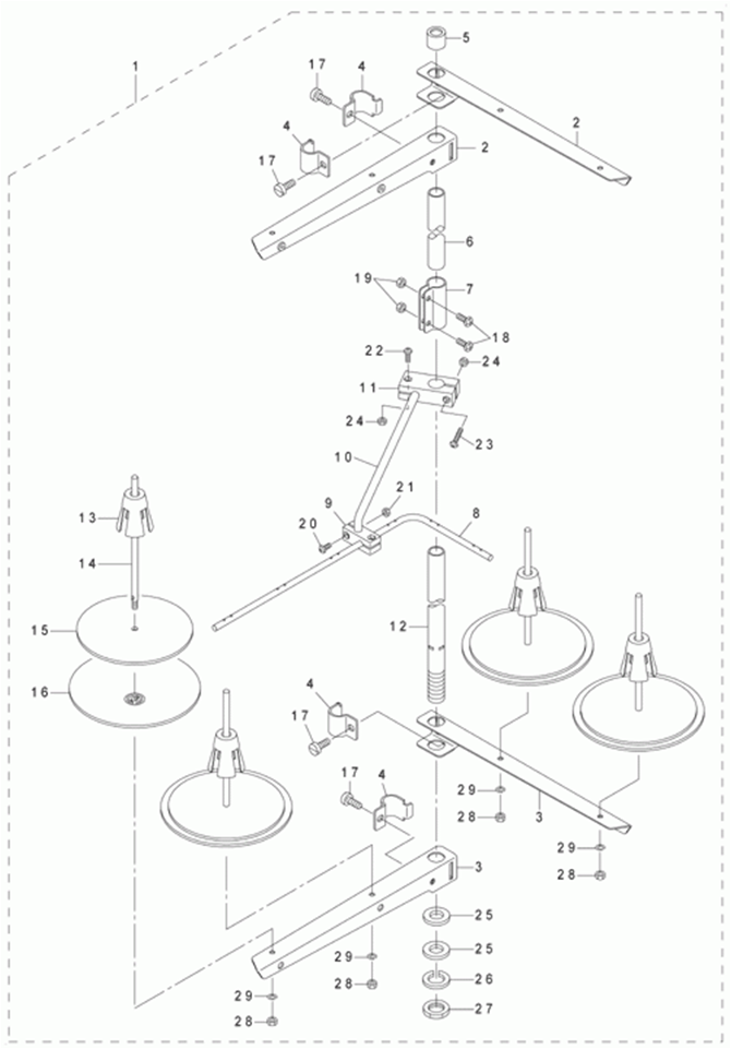 LH-3568ASF - 16.THREAD STAND COMPONENTS