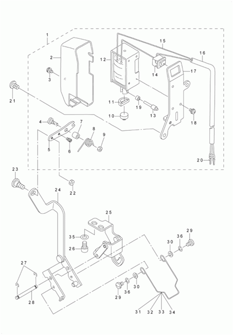 LH-3528ASF - 9.WIPER MECHANISM COMPONENTS (FOR LH-3528-7)