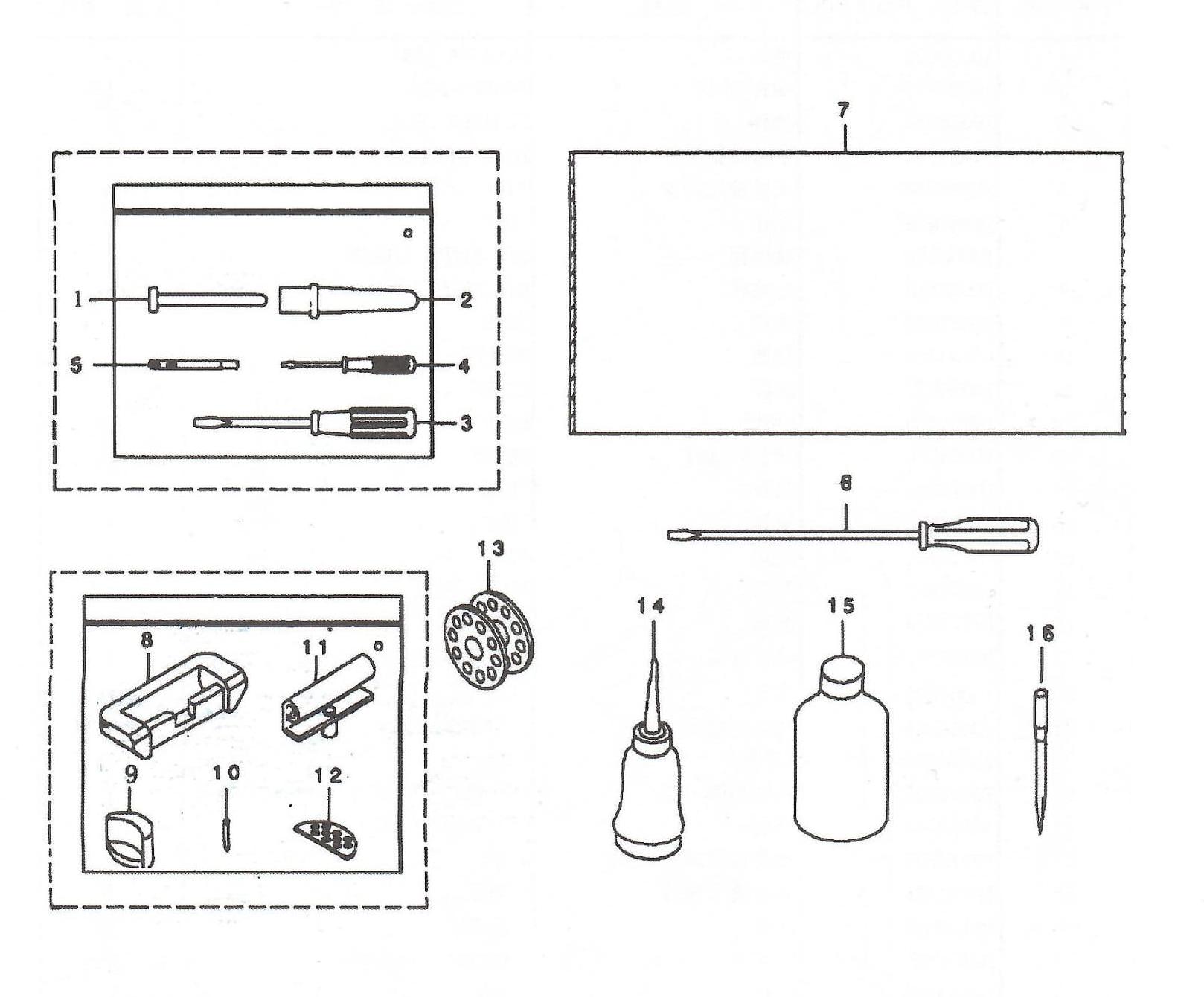 14 ACCESSORIE PART COMPONENTS