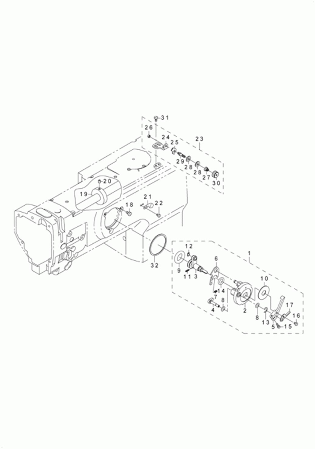 LU-1560 - 10.LOWER THREAD WINDER MECHANISM COMPONENTS