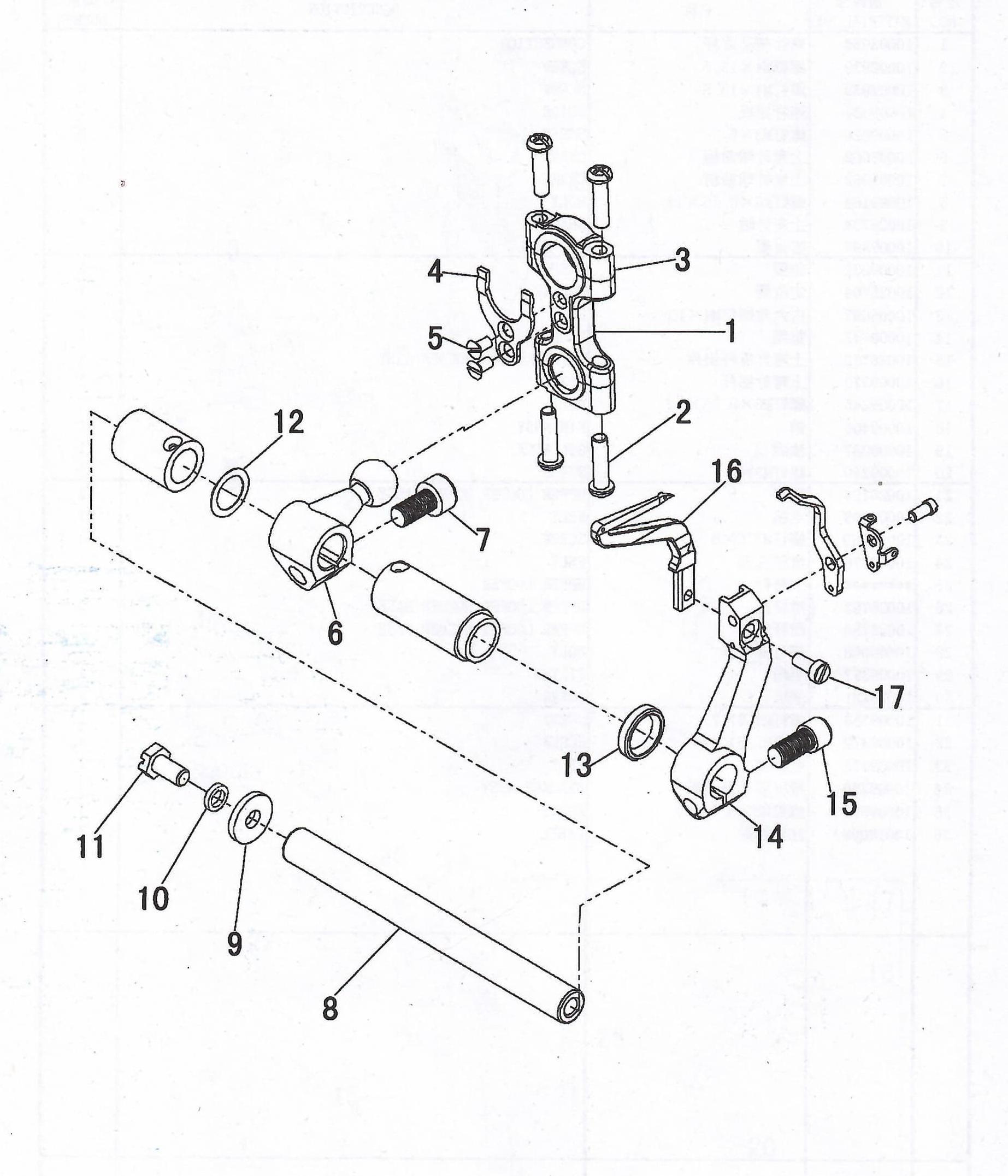 7 LOWER LOOPER DRIVE MECHANISM