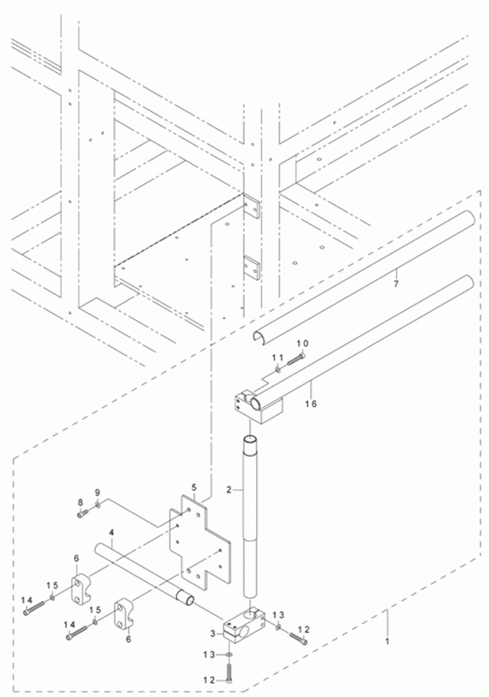 AVP-875S - 34. GARMENT PUT BASE COMPONENTS (OPTIONAL PARTS)