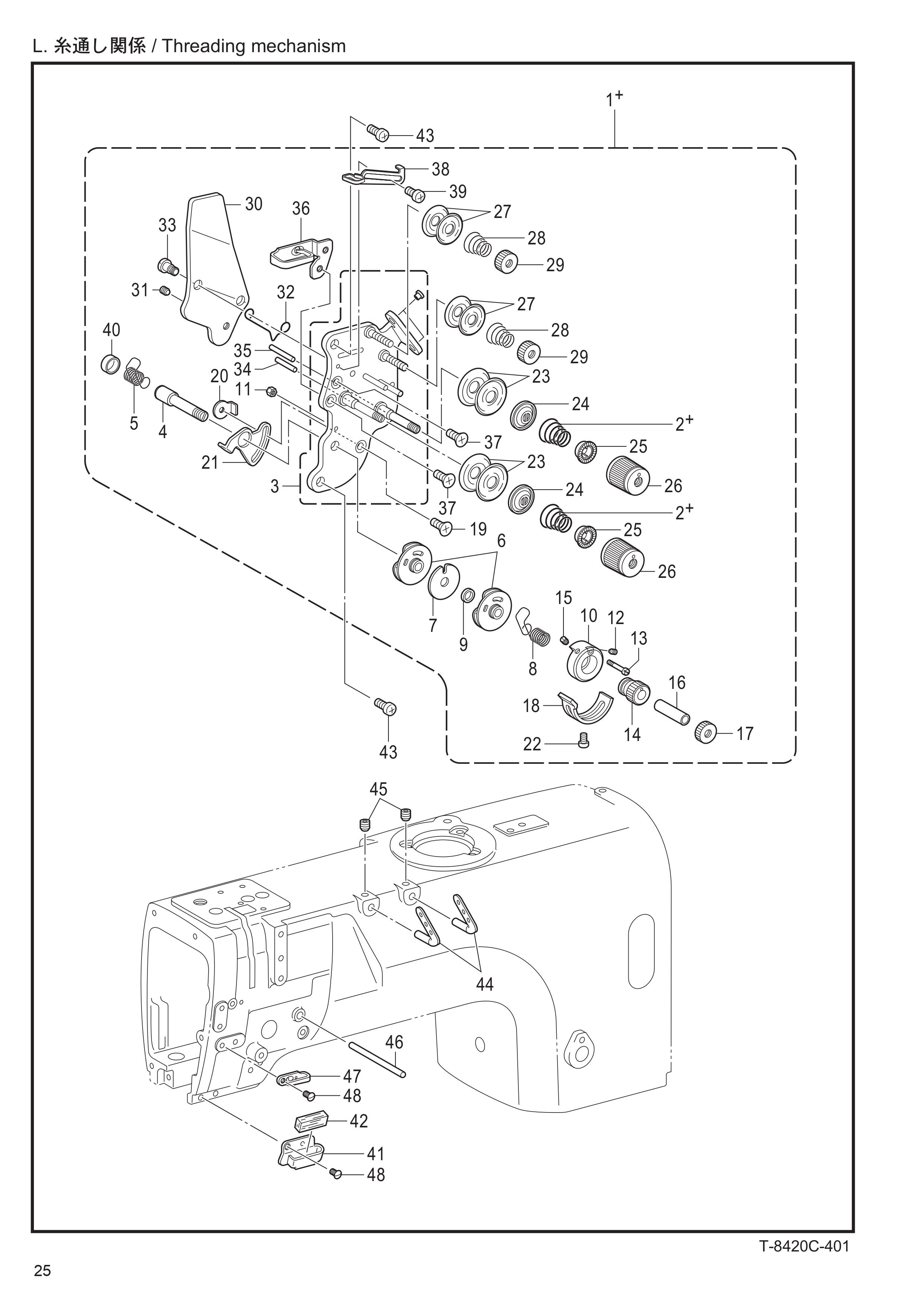 12 THREADING MECHANISM