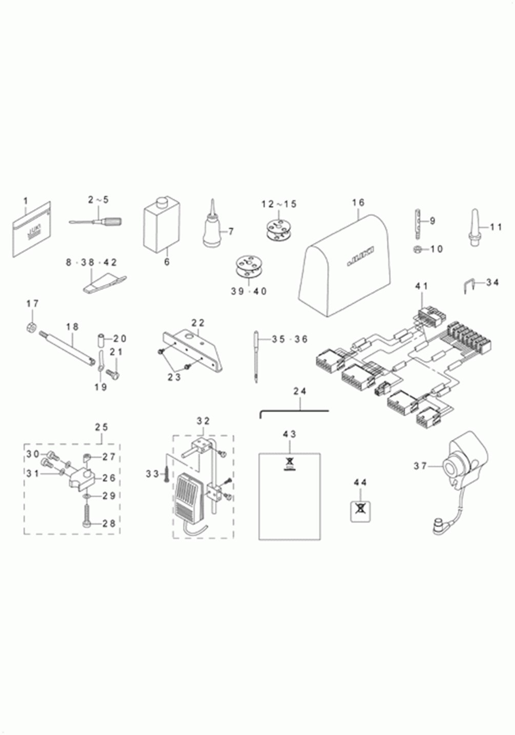 LU-2210N-7 - 24.ACCESSORIES PARTS COMPONENTS