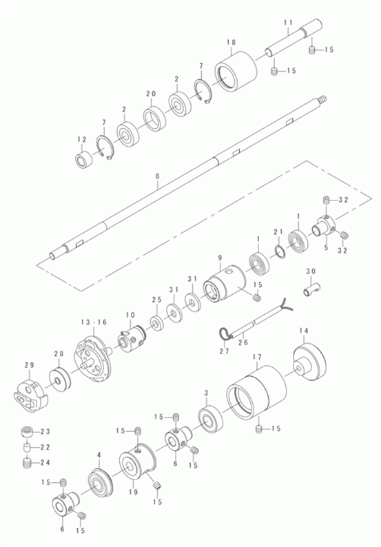 LBH-1790 - 4. HOOK DRIVING SHAFT COMPONENTS