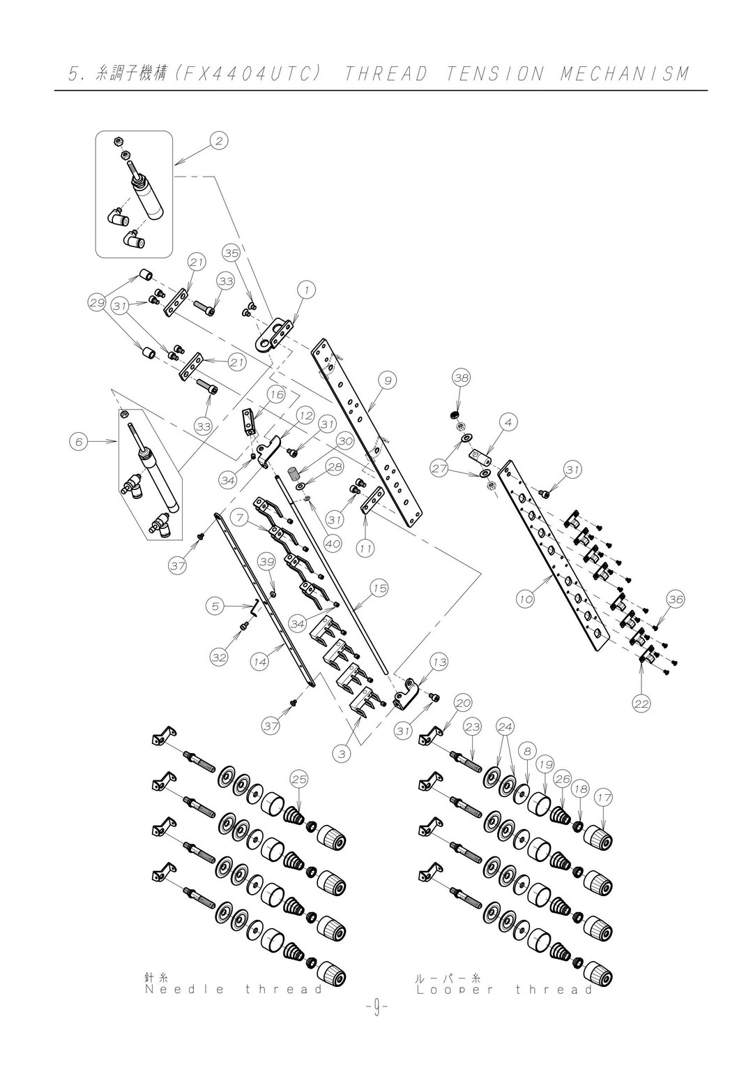 5 THREAD TENSION MECHANISM фото