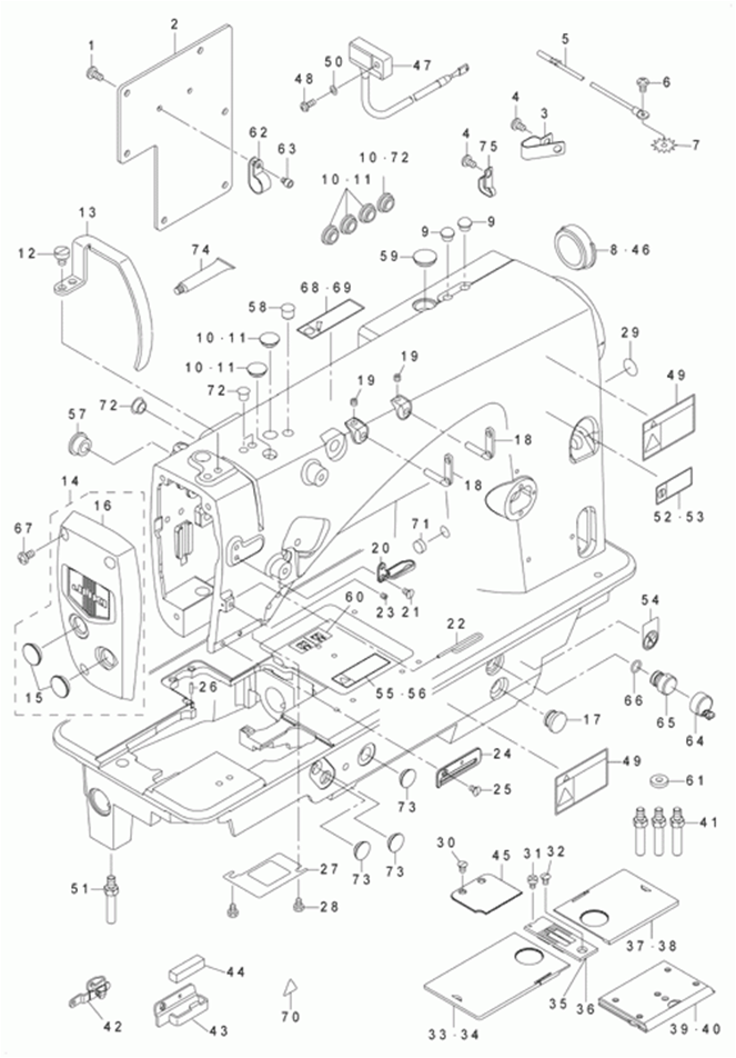 LH-3568ASF - 1.FRAME &amp;amp; MISCELLANEOUS COVER COMPONENTS