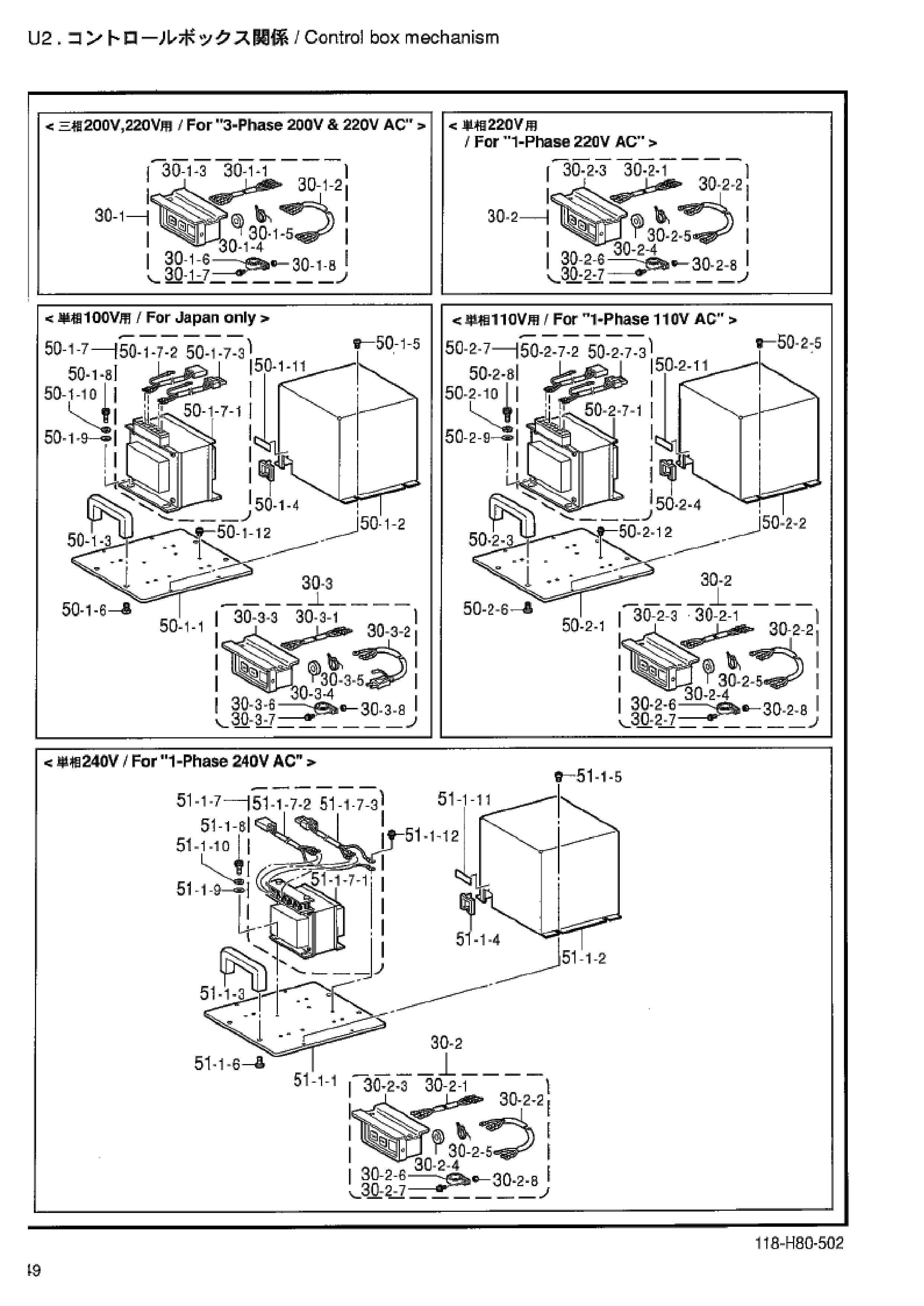 21 Control box mechanism U2