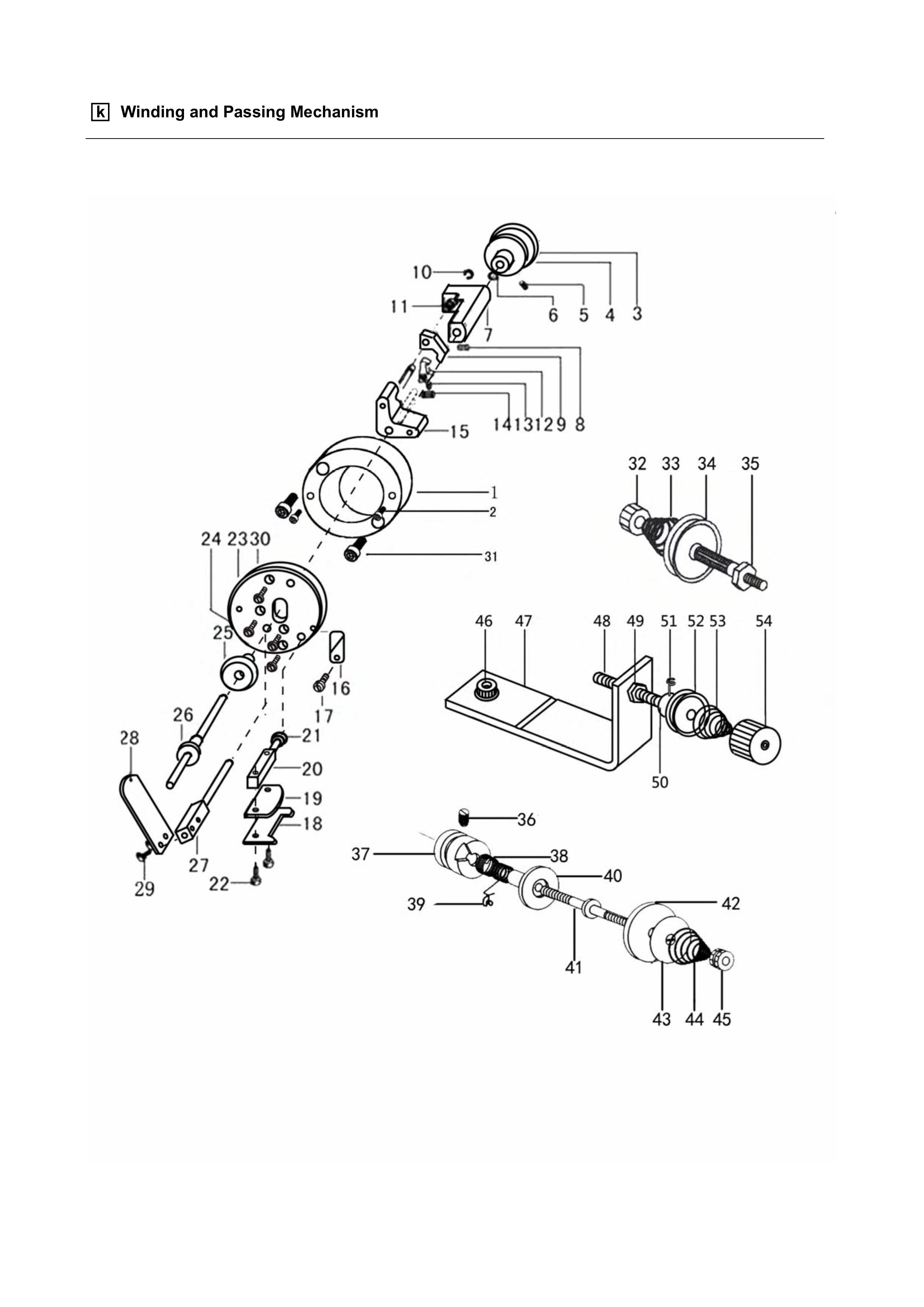 6 WINDING AND PASSING  MECHANISM фото