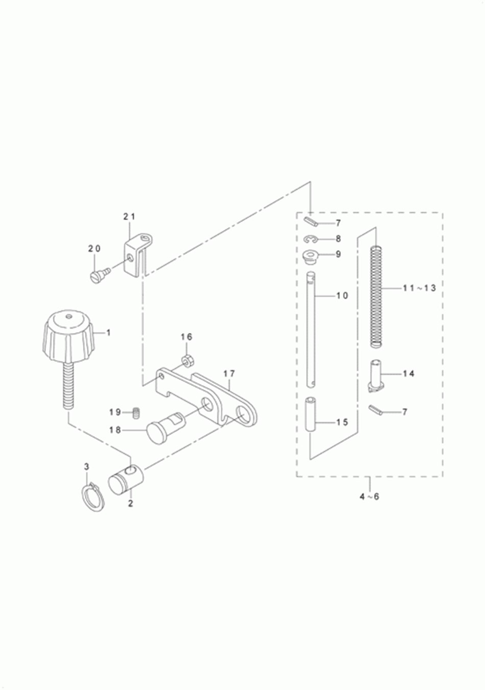 LU-2210N-7 - 14.PRESSURE ADJUSTING COMPONENTS