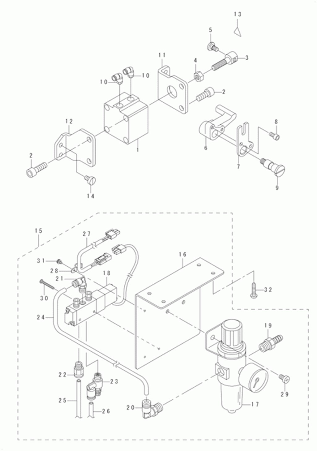 LU-1565 - 9. AUTOMATIC PRESSER LIFTING MECHANISM COMPONENTS (OPTIONAL PARTS)