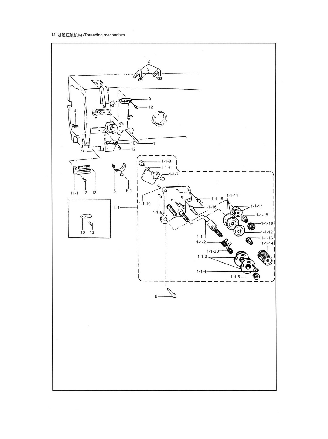 13 THREADING MECHANISM фото