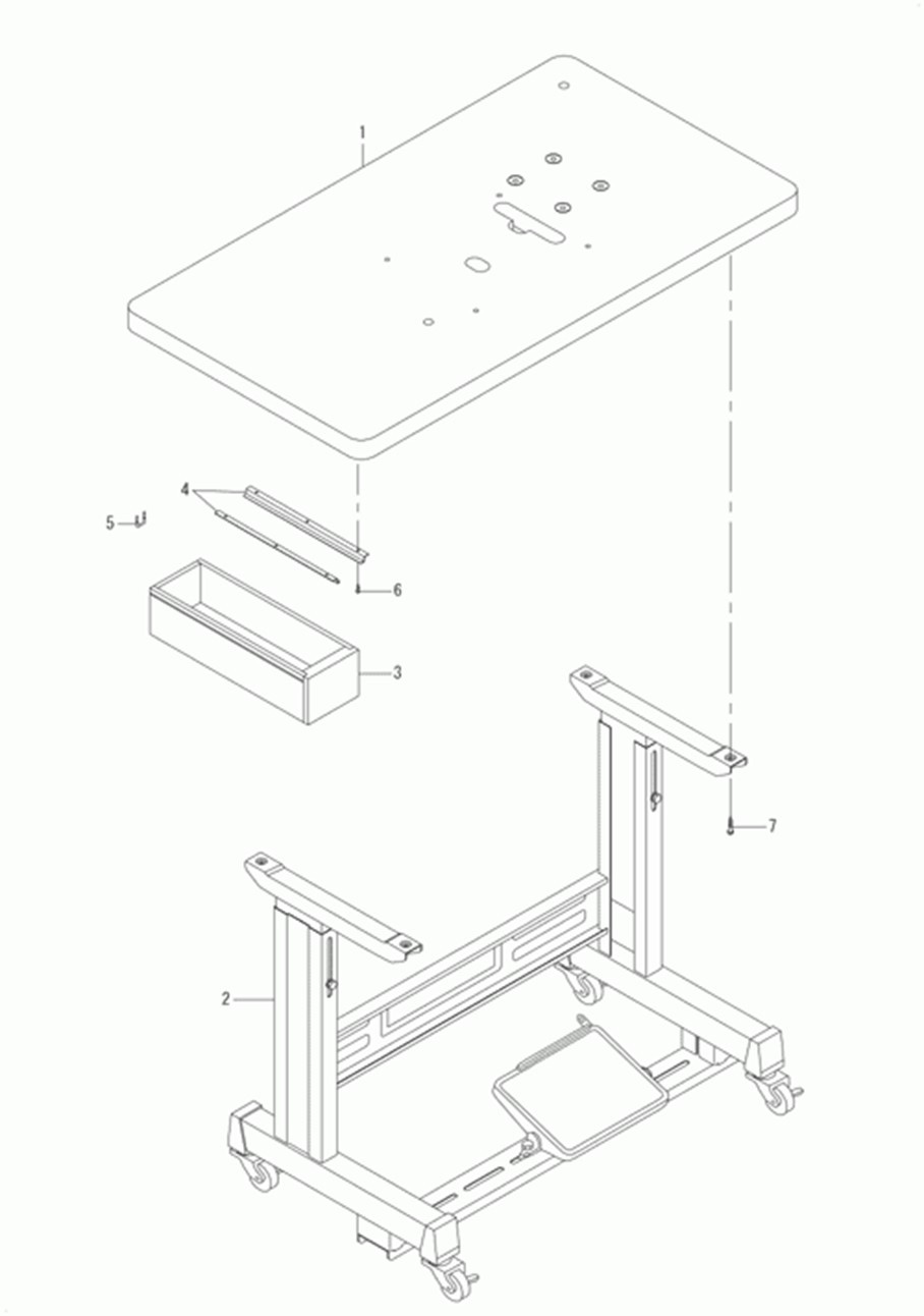 MB-1373 - 13. TABLE & STAND COMPONENTS