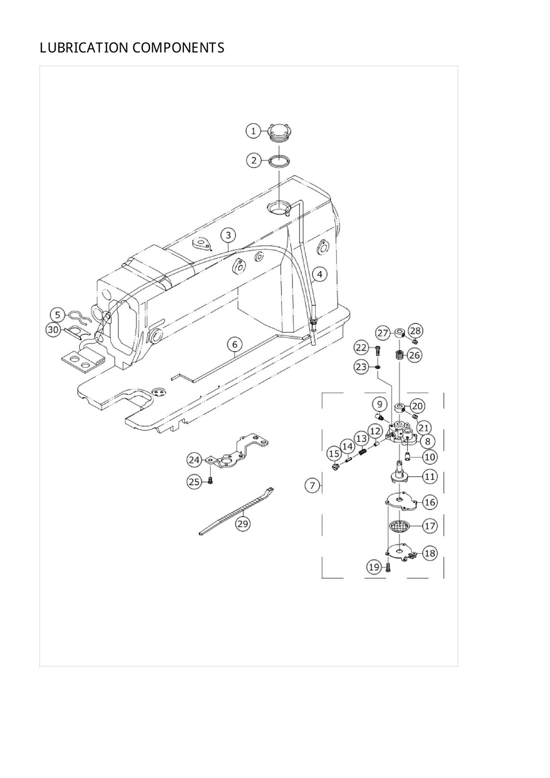 8 LUBRICATION COMPONENTS