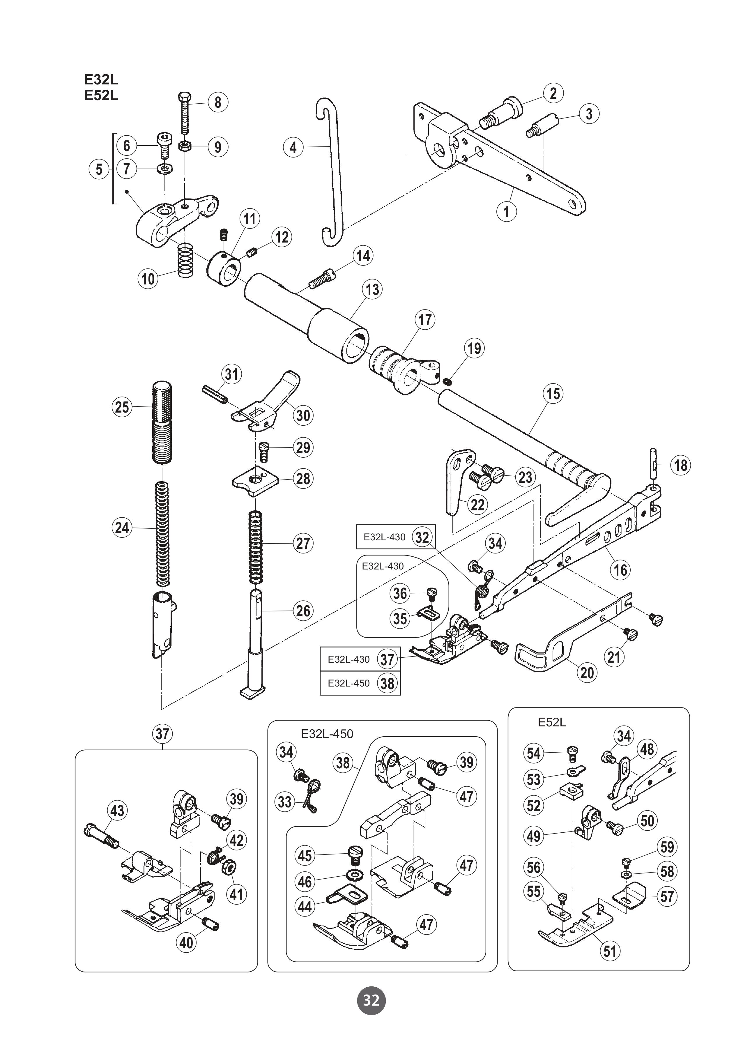 16 PRESSER FOOT MECHANISM фото