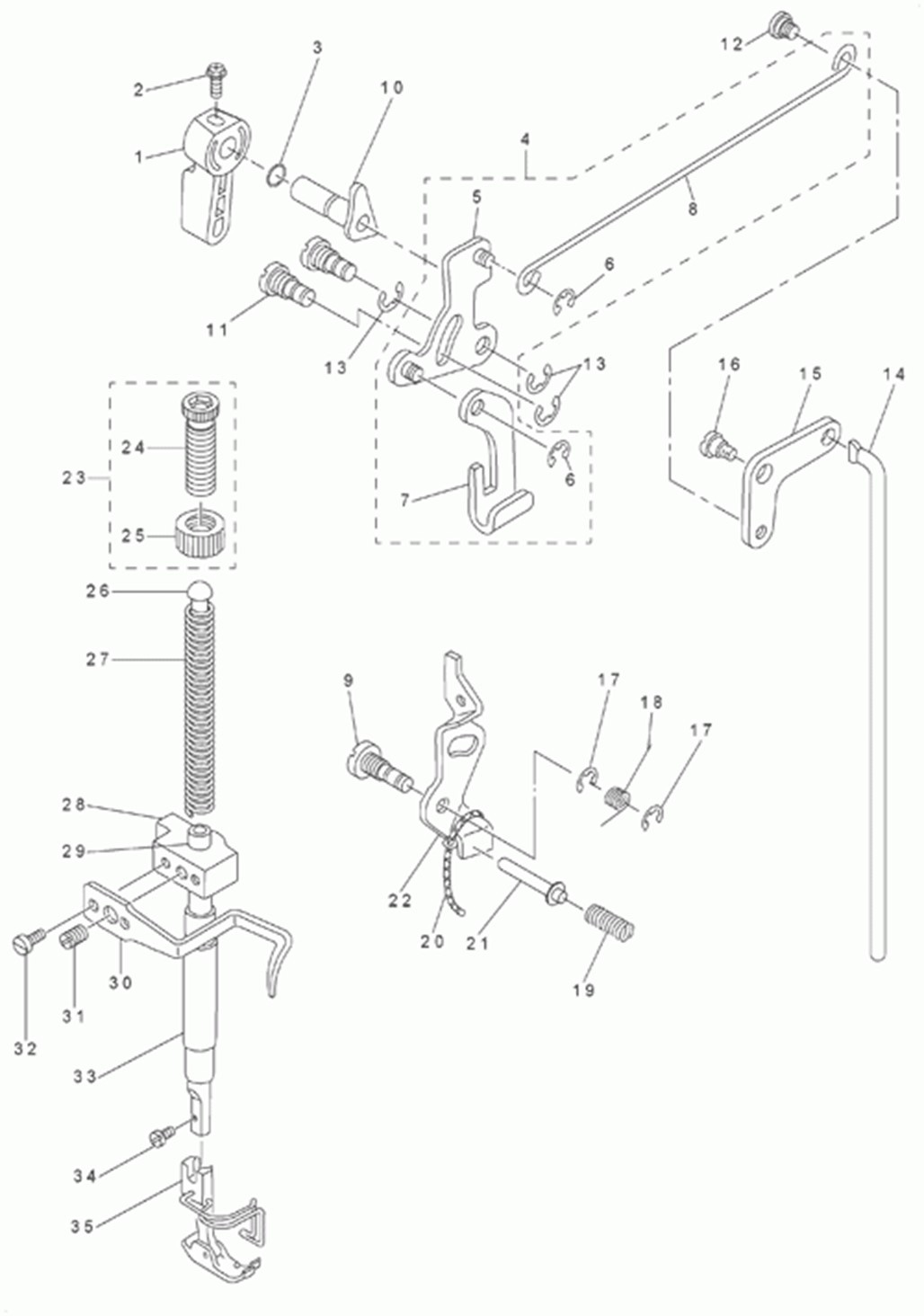 DLM-5200N - 4. HAND LIFTER COMPONENTS