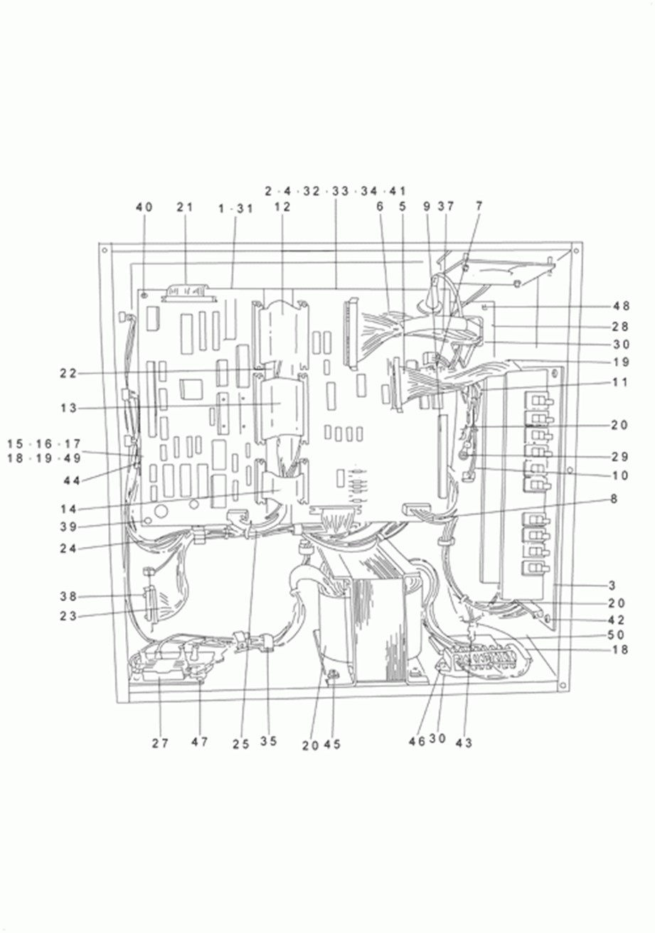 AMS-223C - 21. POWER SUPPLY & CORD COMPONENTS