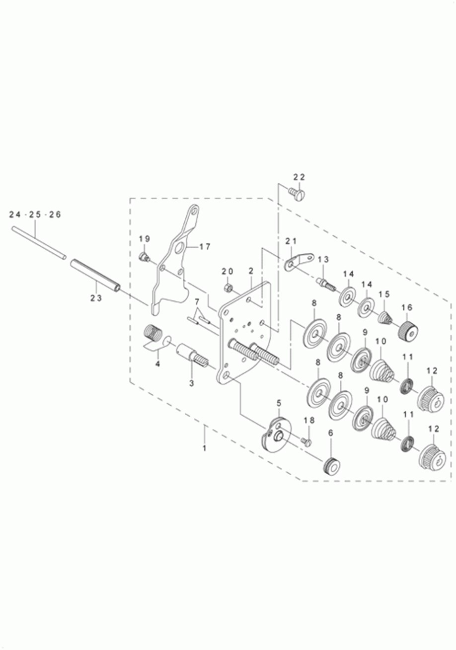 DNU-1541-7 - 8.THREAD TENSION COMPONENTS