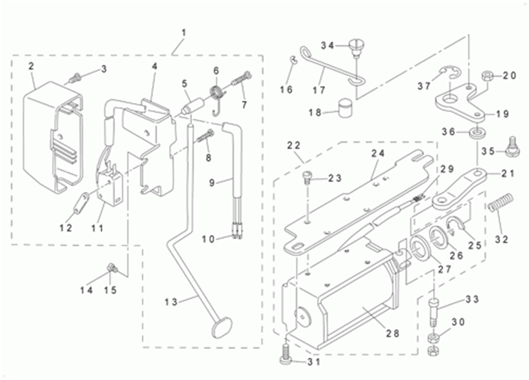 DLM-5400N-7 - 8. AUTOMATIC REVERSE FEED MECHANISM COMPONENTS