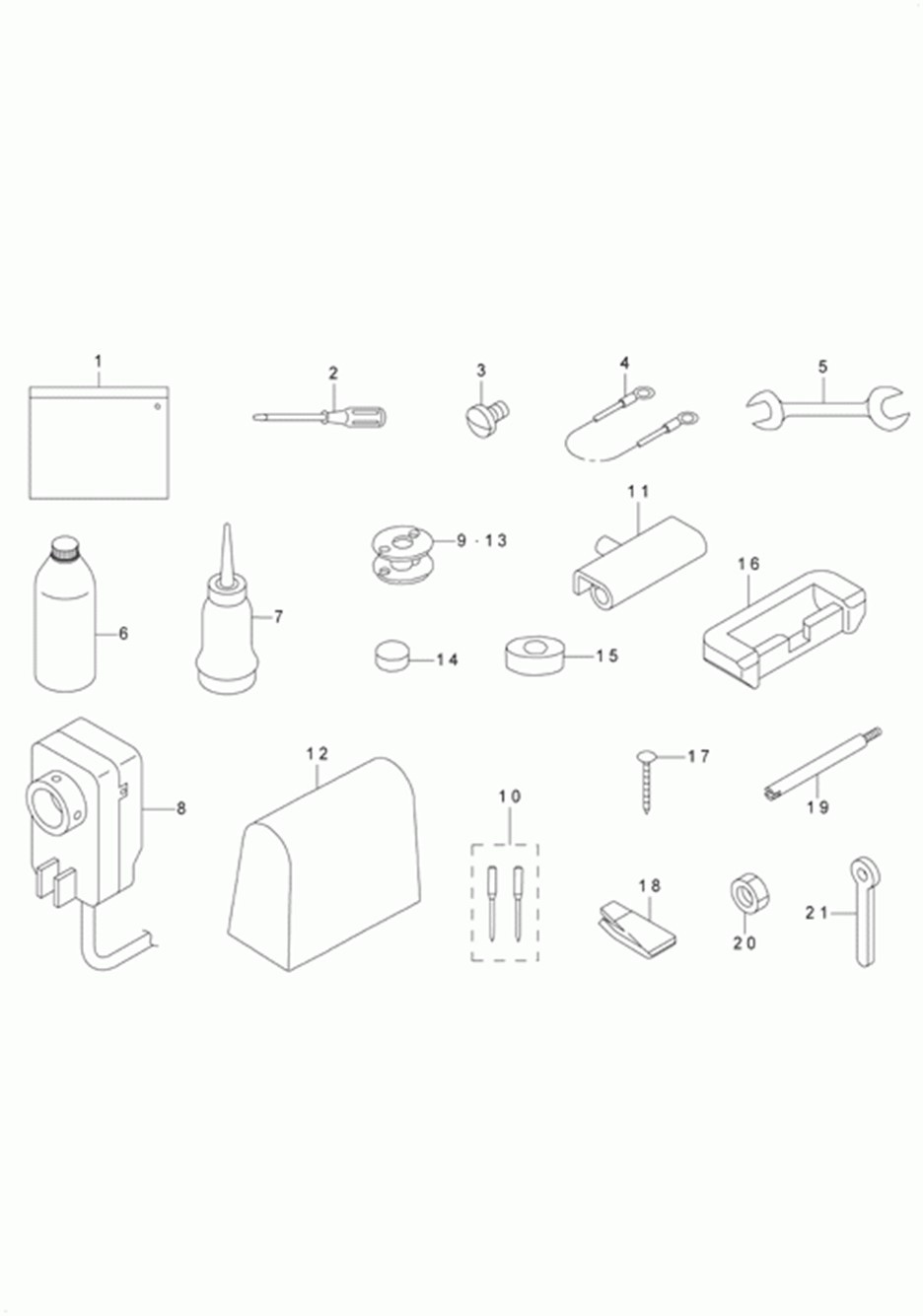 LU-1510 - 21.OPTIONAL PARTS COMPONENTS (1)