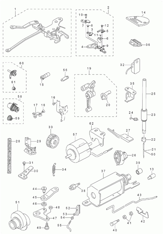 DDL-8700-7 - 13. EXCLUSIVE PARTS FOR DDL-8700H-7