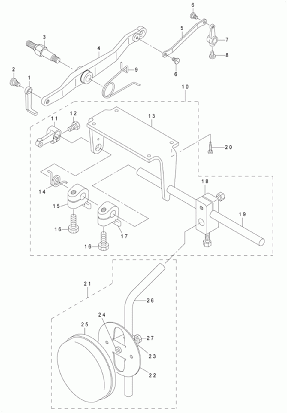 MS-1190 - 6. KNEE LIFTER COMPONENTS