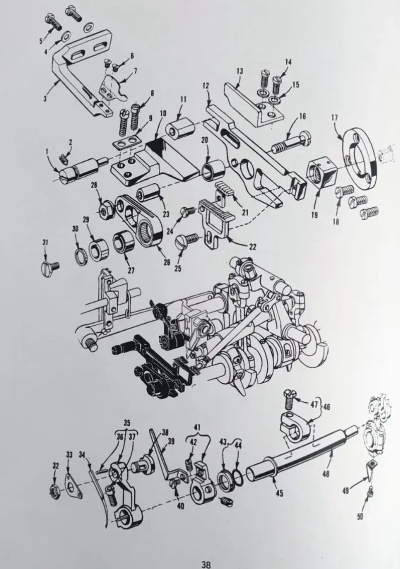 1 NEEDLE DRIVE AND PLAIN FEED MECHANISM