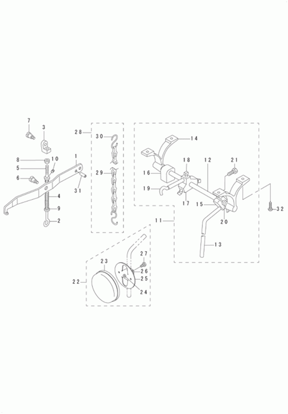 DSC-244-7 - 10.KNEE LIFTER COMPONENTS