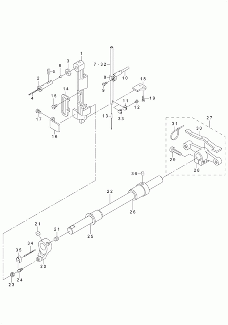 LU-1510 - 3.NEEDLE BAR ROCKING COMPONENTS