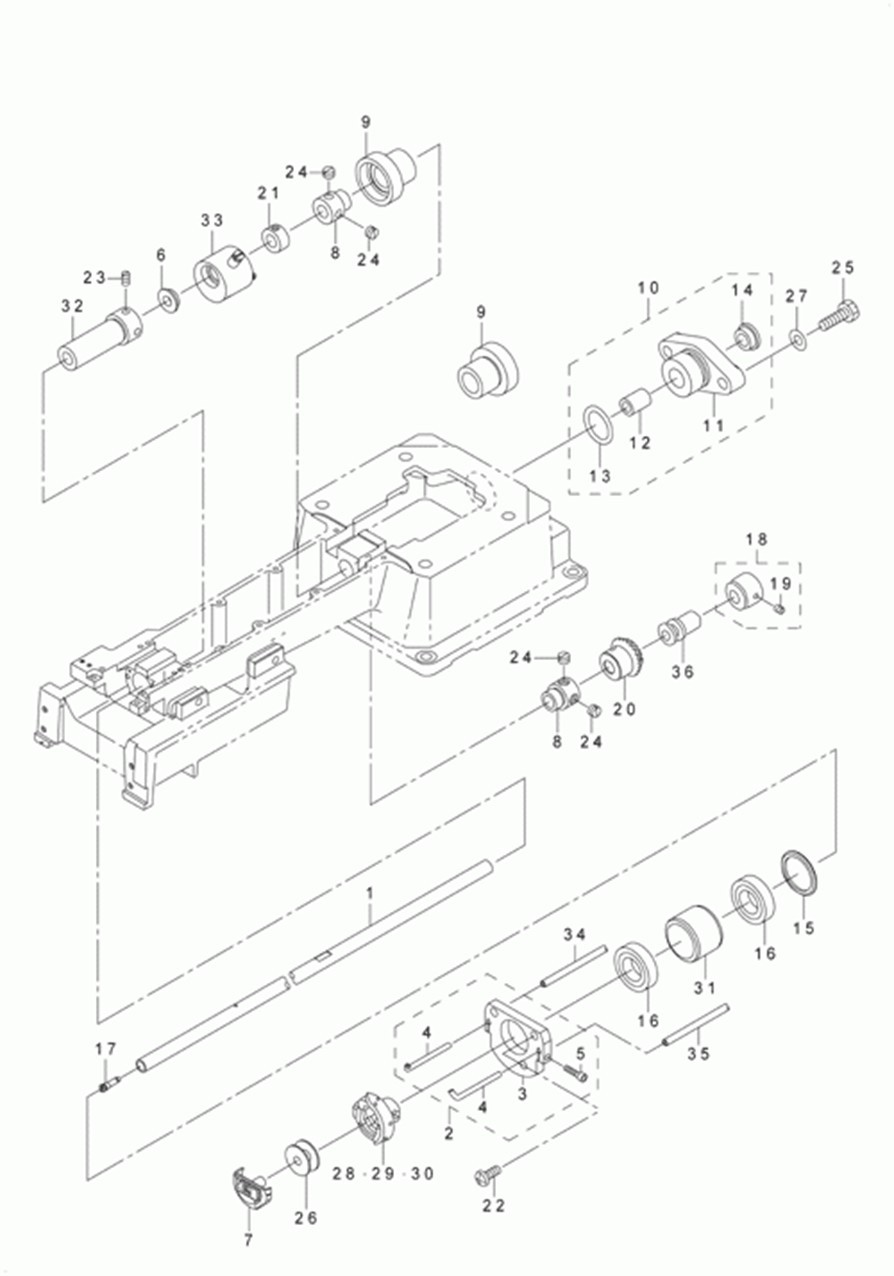 AVP-875S - 8. SHUTTLE DRIVER SHAFT COMPONENTS