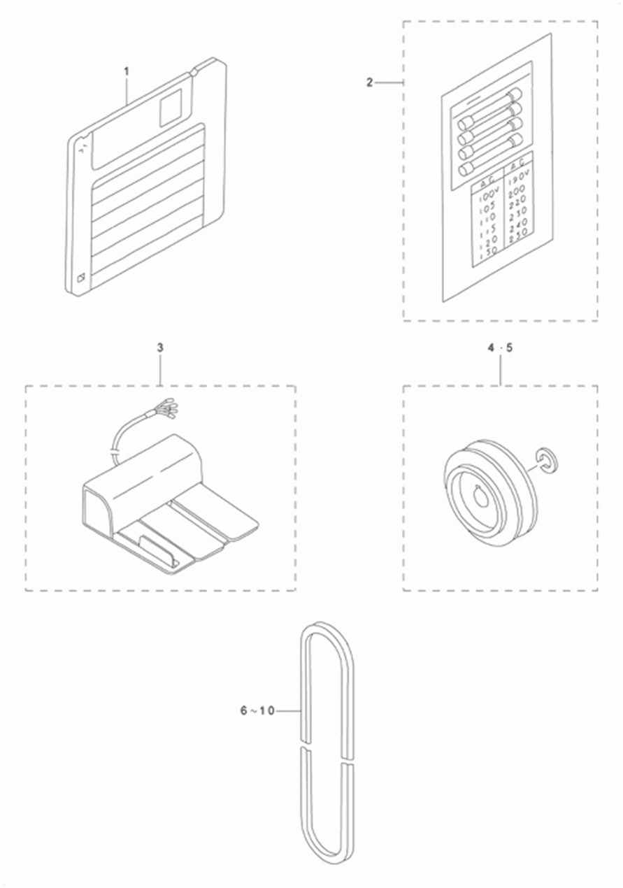 AMS-224C - 23.PEDAL & ELECTRIC EQUIPMENT ACCESSORIES PART COMPONENTS